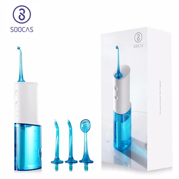 

Soocas W3 Oral Irrigator Dental Portable Water Flosser Tips USB Rechargeable Water Jet Flosser IPX7 Irrigator for Cleaning Teeth