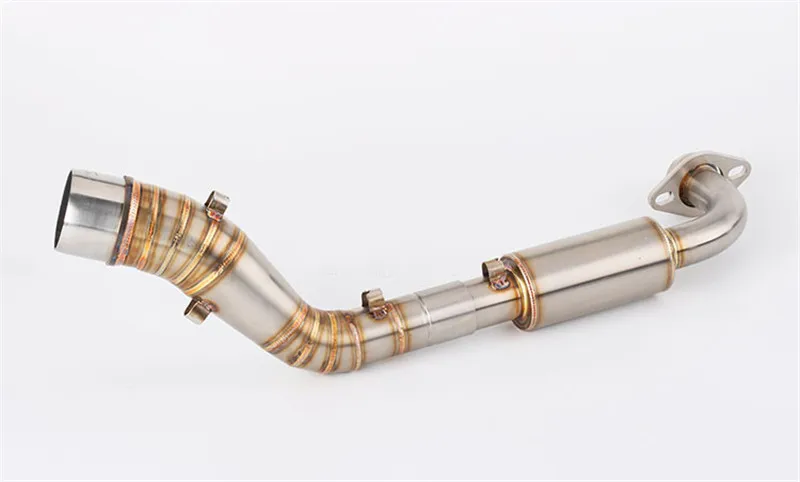 

Motorcycle NMAX125 complete set full front and rear section NMAX155 back pressure with drum muffler tail throat exhaust pipe
