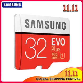 

Original SAMSUNG Microsd Card 256G 128GB 64GB 32GB 100Mb/s Class10 U3 U1 SDXC Grade EVO+ Micro SD Card Memory Card TF Flash Card