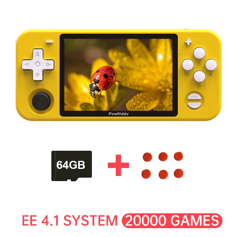 POWKIDDY RGB10 3.5-Inch IPS Open Source Handheld Game Console Players RK3326 EE4.1 Version 128G 30000 Games Children's gifts 