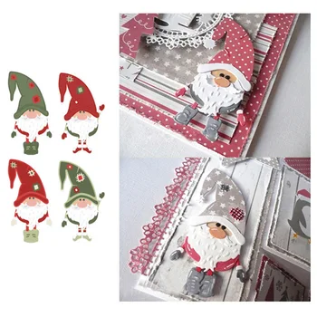 

Santa Claus Metal Cutting Dies for DIY Scrapbooking Album Paper Cards Decorative DIY Crafts Embossing Die Cuts Stencil