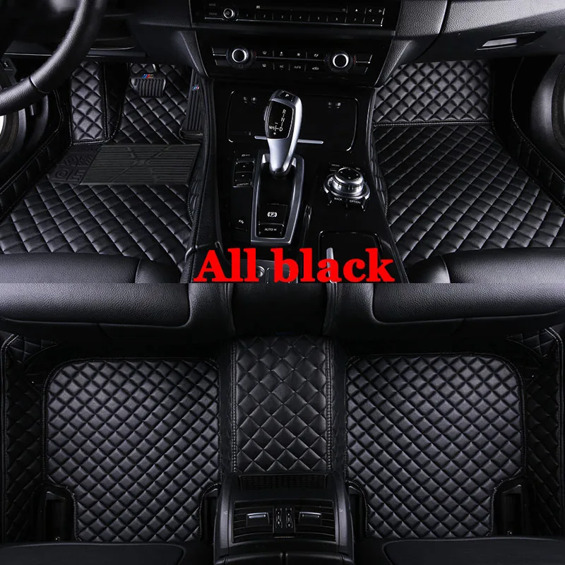 Водонепроницаемые автомобильные коврики для Audi a3 Audi a5 Audi a38v Audi q5 Audi q3accessories Audi a4 b8 Audi a3 8p Audi a1 Audi tt - Название цвета: all Black