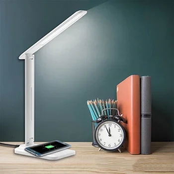 

1pc LED Desk Lamp Touch Control Eye-protection Foldable Dimmable Reading Light Table Lamp Desk Light for Home School Office
