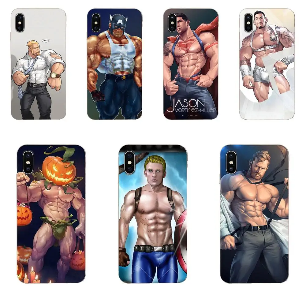 Dark Comic Sexy Fitness Muscular Man Gay For Sony Xperia Z Z1 Z2 Z3 Z4 Z5 compact Mini M2 M4 M5 T3 E3 E5 XA XA1 XZ Premium | Мобильные