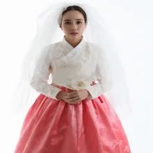 Модное Новое платье ханбок традиционное корейское свадебное платье жениха невесты современное шелковое свадебное платье ханбок