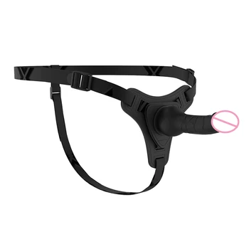 Womens Leather Latex Sexy Exotic Panties Bondage Strapon Chastity Pants With Penis Set Fetish Body Harness Couples Flirting Toys 6