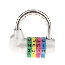 

4-Dial Combination Lock Resettable Padlock For Case Toolbox Suitcase