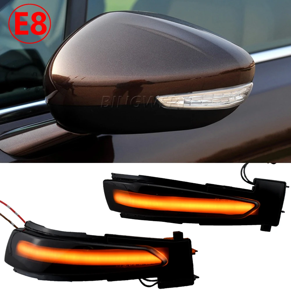 Espejo retrovisor Led con señal de dirección dinámica, 10 17 para Peugeot 508, DS5 11 17 y Citroen 13 17, 2 uds.| | -