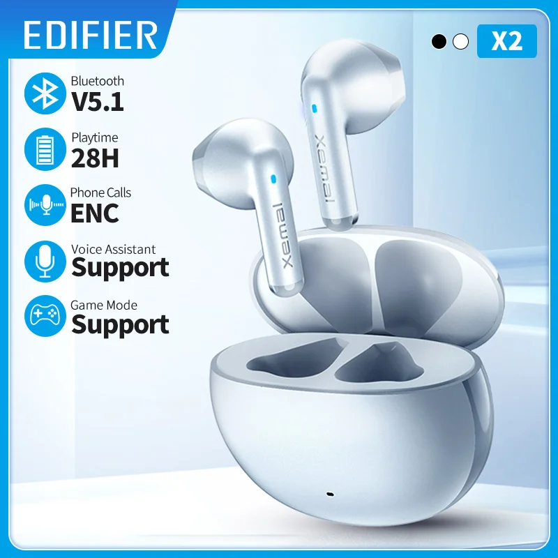 Беспроводные Bluetooth-наушники Edifier X2 BT 5 1 13 мм | Электроника