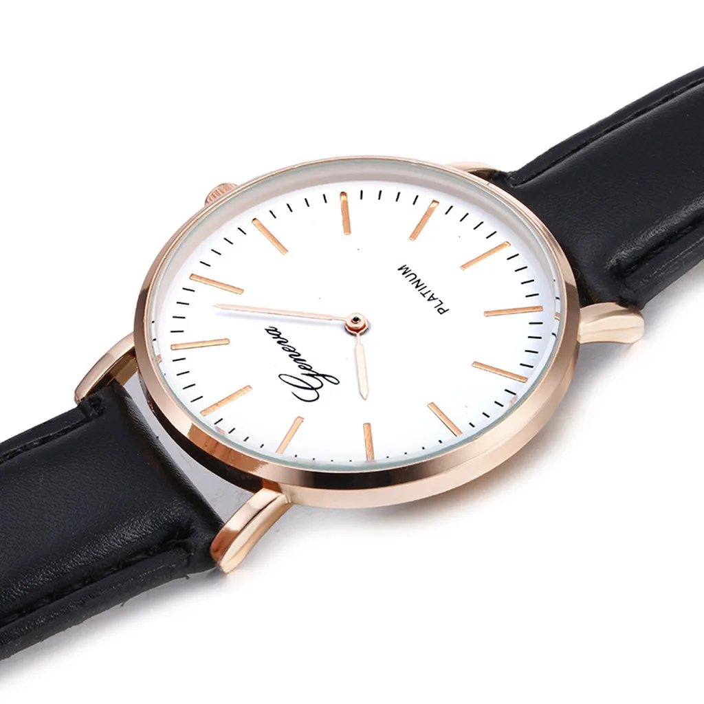 Для мужчин кварцевые часы в стиле ретро простой кожаный ремешок часы аналоговые ультра тонкий кварцевые наручные часы с циферблатом שעון גברים horloge человек
