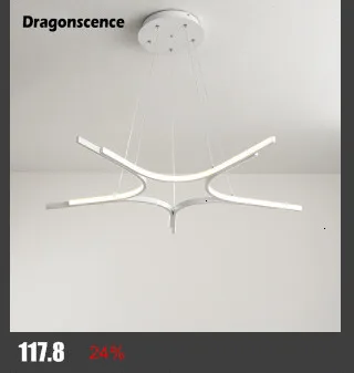 Dragonscence современный светодиодный светильник-люстра круглый КОЛЬЦО круглая Подвесная лампа дома для Гостиная освещения настенный