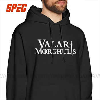 

Men Hooded Sweatshirts Game Of Thrones Hoodies Valar Morghulis All Men Must Die Arya Stark 100% Cotton Graphic Vintage Pullovers