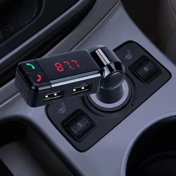 

5V 2.1A Car Bluetooth V2.1 LCD MP3 Player SD USB Charger Handsfree Aux Input For iPhone 11 Pro 7 8 Plus