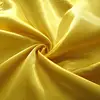 Bonenjoy 1 pc Bed Sheet Yellow Color Plain Dyed Satin Polyester Flat Sheets Queen Size sabanas cama 90 Single Top Sheets 3
