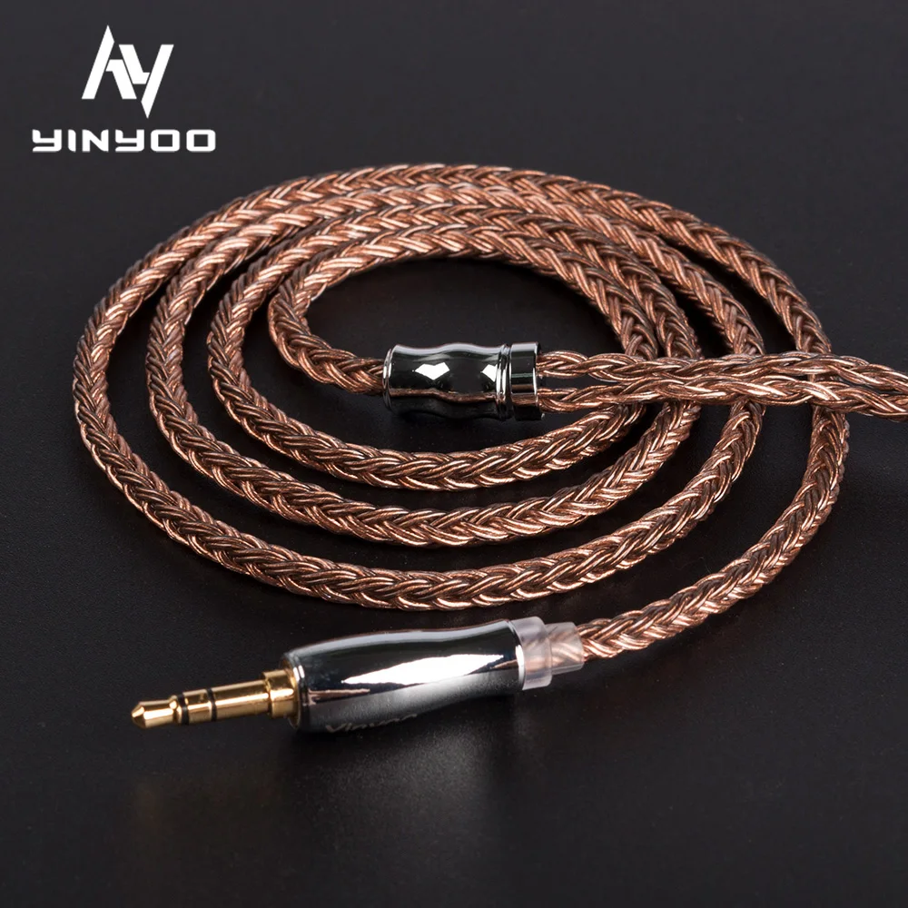 AK Yinyoo 16 Core посеребренный кабель 2,5/3,5/4,4 мм балансный кабель с MMCX/2pin разъем TFZ AS16 ZSN ZS10 PRO лампа указателя X6 V90 ZSX