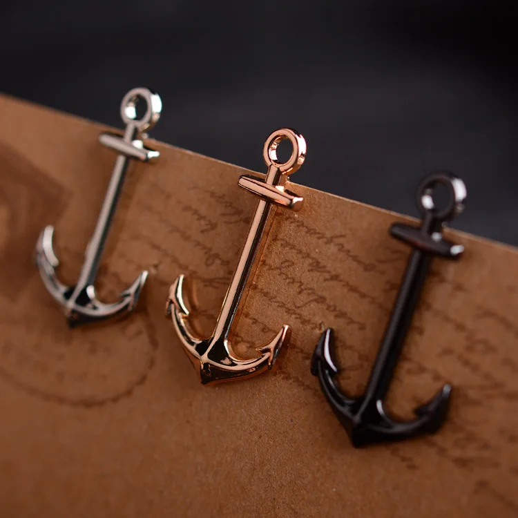 

New fashion Gold Silver Anchor Tie Clips for Mens Necktie tie bar clasp tie clip pins Anchor Personality Business Jewelry Gift