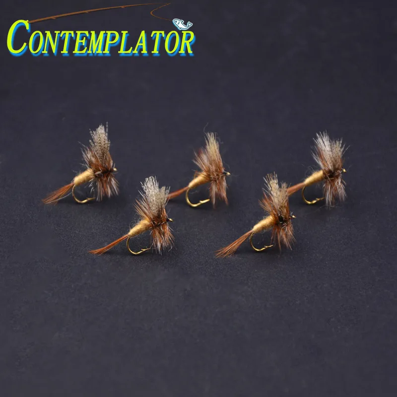 

5pcs/pack March Brown Mayfly Dry Fly Effective in Spring 12# High Floating Classic Dry Fly Pattern mimicking Early Mayflies