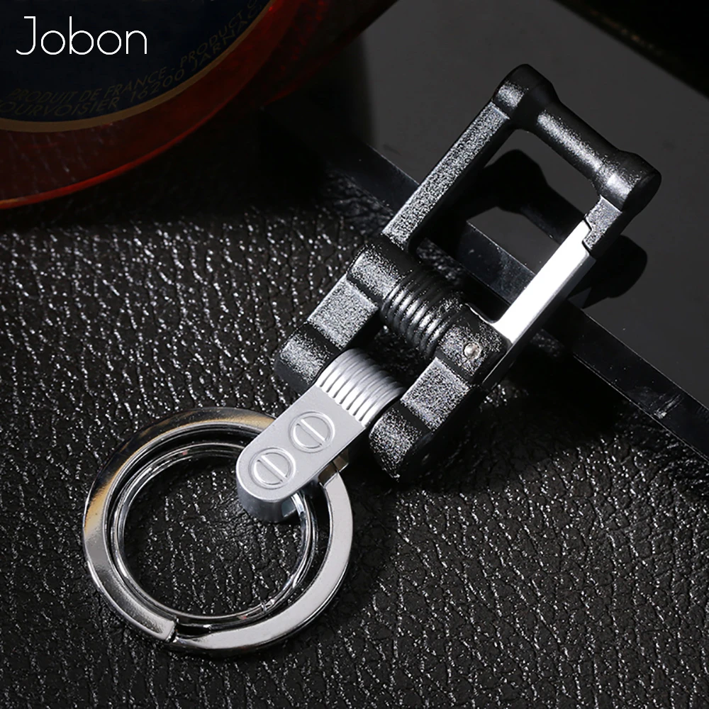 Jobon High-Grade Classic Men Women KeyChain Creative Car KeyChains Buckle  Lightweight Key Ring Holder Best Gift Bag Pendant