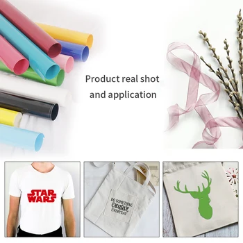 

SUNICE 3 Sheet 50cm*30cm Pack PVC Heat Transfer Vinyl Iron-on Cloth Heat Press Design T-shirt For Halloween Party Decorative