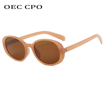 

OEC CPO Small Frame Sunglasses Women Shades Oval glasses ladies Vintage Fashion Sun Glasses Men UV400 Oculos De Sol O617