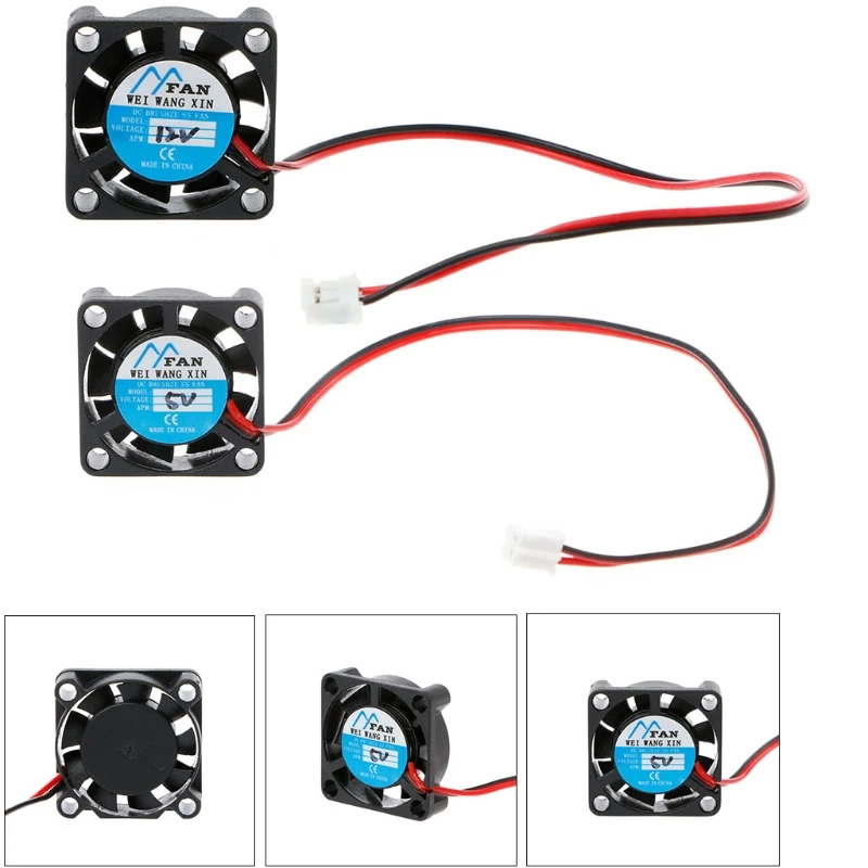 

25×25×7mm DC 5V 12V 2-Pin Cooler Brushless Chipset Heatsink Mini Cooling Fan 2507