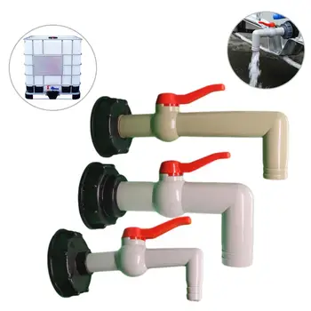

Plastic IBC Tank Adapter S60x6 90-degree Garden Hose Faucet Connector Water Tank Hose Replacement Connector