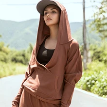 Куртка для тренировок, йоги, Топ с длинным рукавом, Спортивная Женская куртка для спортзала, Женская свободная спортивная куртка для тренировок, фитнеса, блузка для бега, Женская куртка