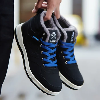 

Life Outdoor Winter Men Sneakers Waterproof Keep warming Add plush Thin Bottom Non-slip Snow Trekking Ankle Sports Shoes for Man