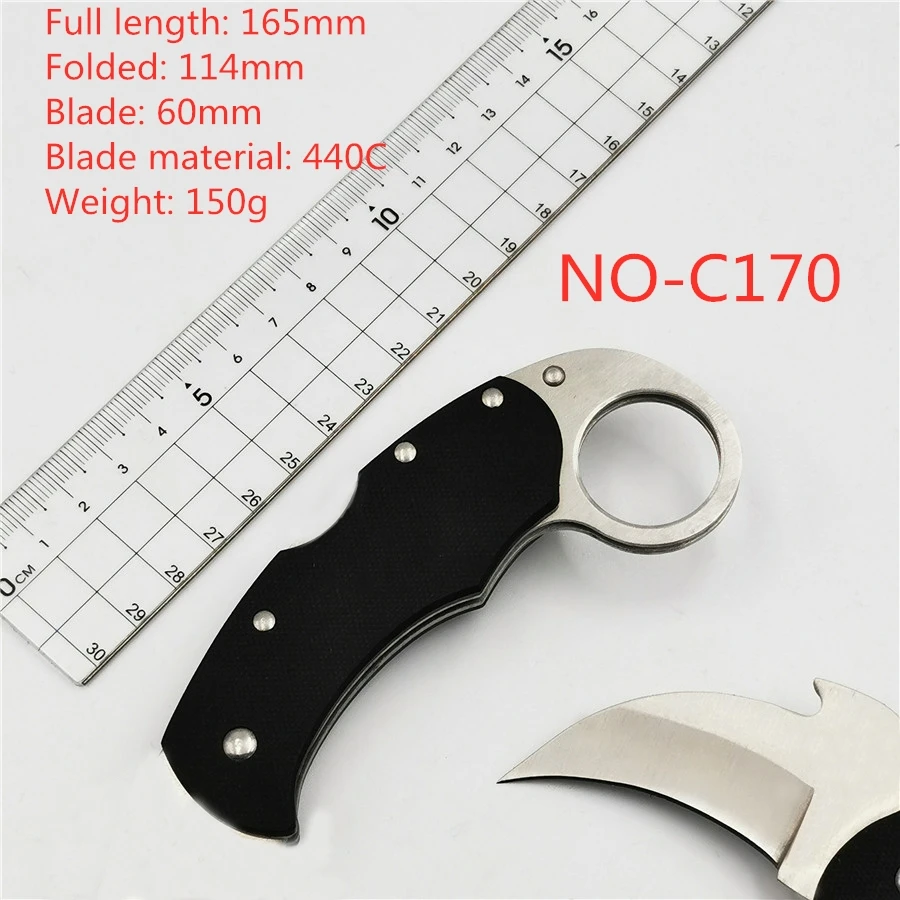 C170 BENYS C10 CNC нож CPM-VG10-FRN ручка Открытый Кемпинг EDC инструменты - Цвет: C170