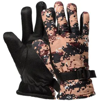

Men Outdoor Riding Gloves Winter Warm Non-slip Full-finger Camouflage Gloves Adjustment Winter Men Gloves