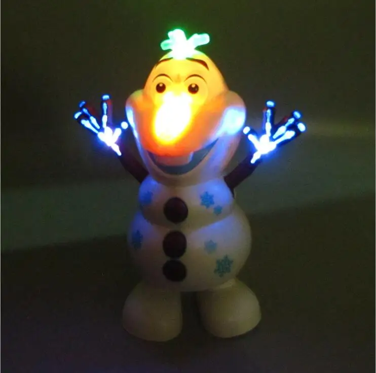 Экшн фигурки Olaf из фильма электрическая кукла музыкальный светильник ручная
