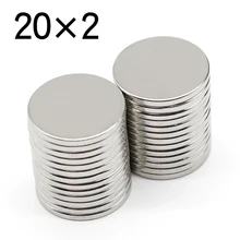 5/10/20/50 Pcs 20x2 Round NdFeB Neodymium Magnet N35 Super Powerful Small imanes Permanent Magnetic Disc