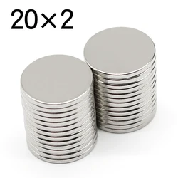 5/10/20/50 Pcs 20x2 Round NdFeB Neodymium Magnet N35 Super Powerful Small imanes Permanent Magnetic Disc