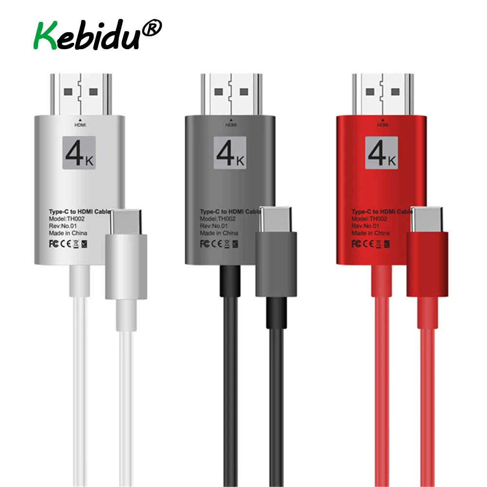

4K HDTV HDMI Cable USB 3.1 USB-C Type C To HDMI Cable Adapter For Lenovo For MacBook Pro For Samsung S8 S9 NOTE8