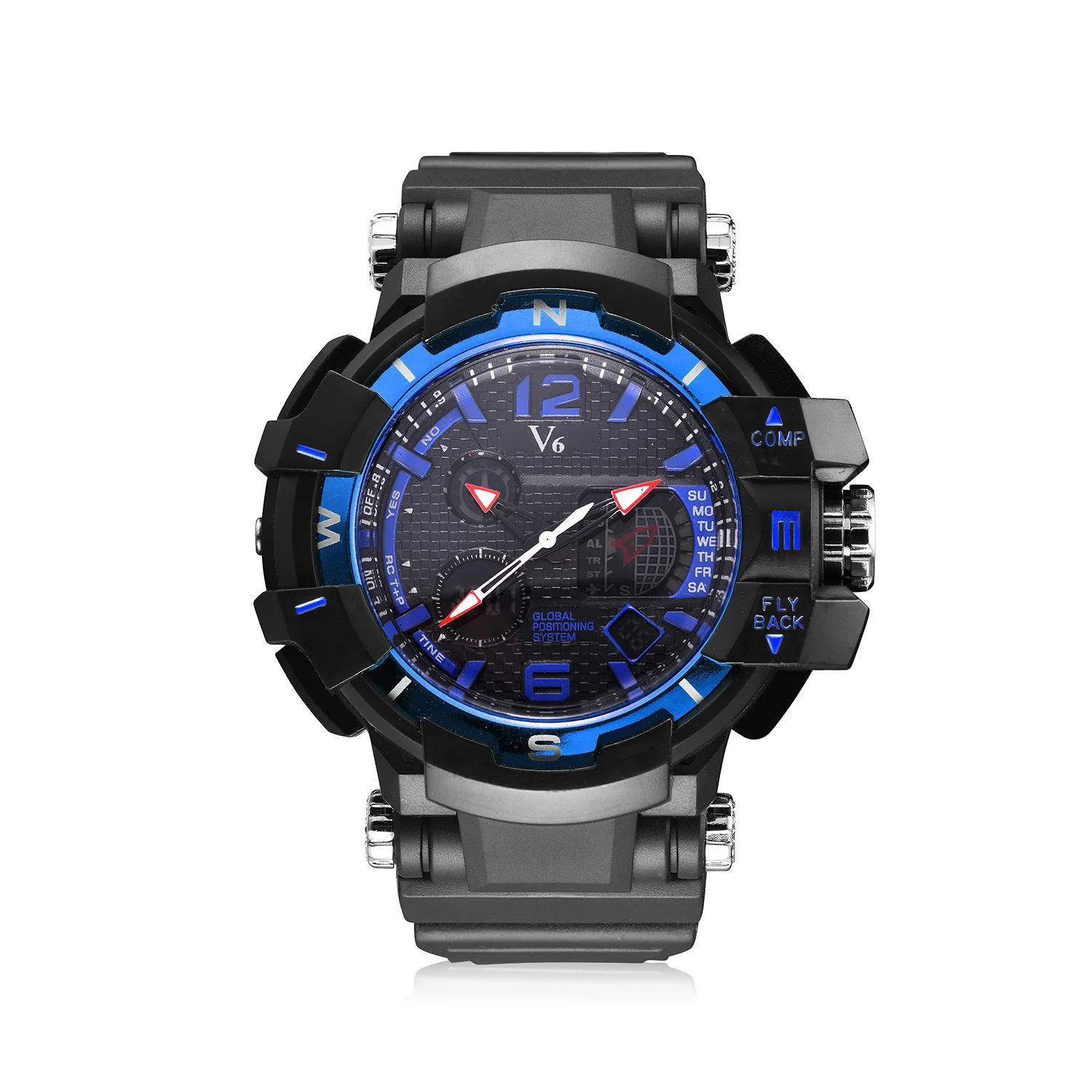

V6 Waterproof Multi-functional Dual Display Electronic Outdoor LED Watch D006