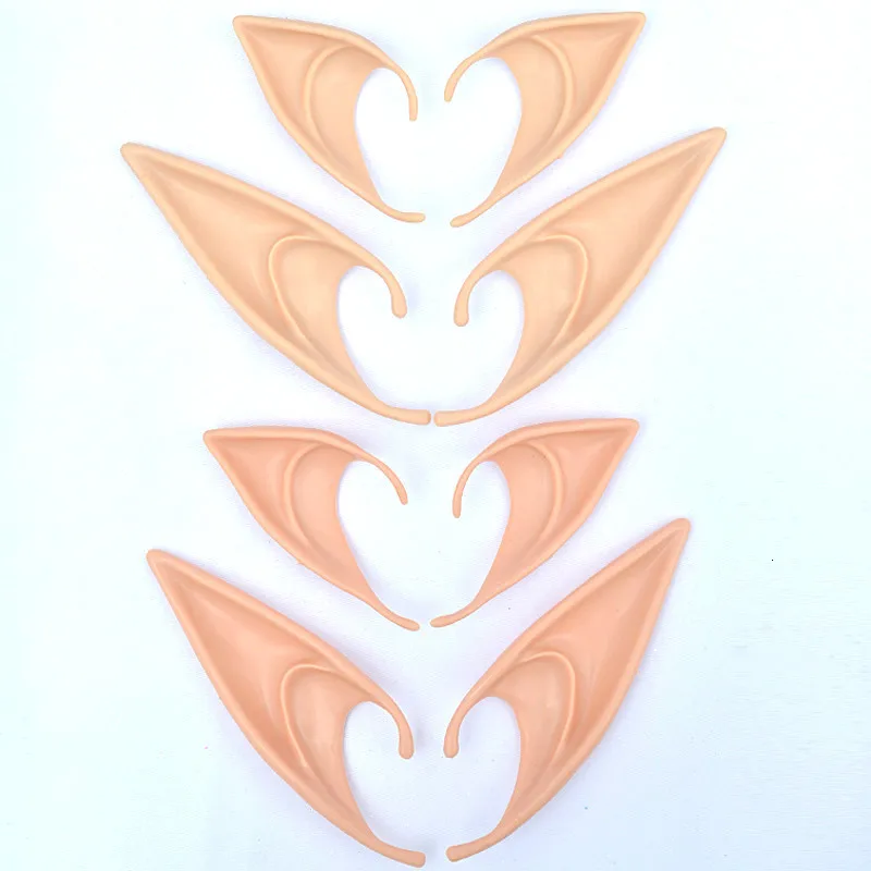 

1Pair Halloween Pointed Elf Ears Latex Soft Touch Angel Cosplay Party Decorations Adult Kids Toys Realistic Silicone Fun Props