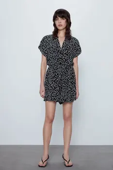 

2020 new Spring Summer New Style European Printed Wide female Jumpsuit zaraing vadiming sheining women Jumpsuit BGB2114