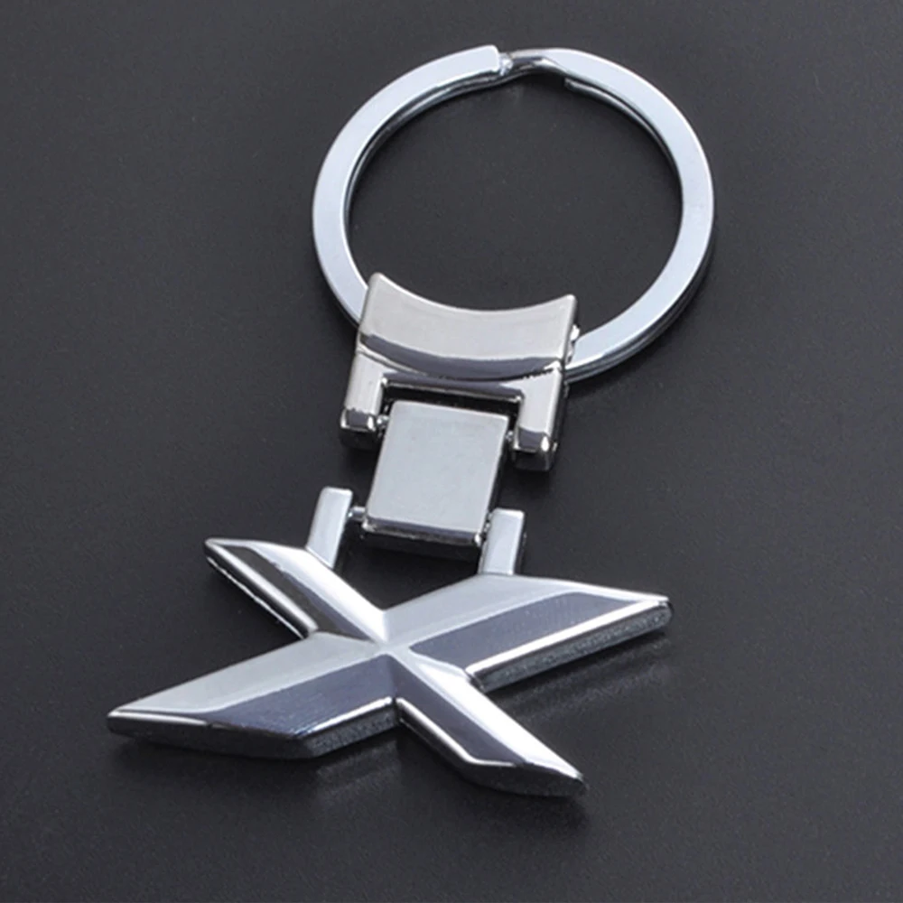 Metal Keychain Fashion Creative Modified Digital Metal Car Keychain Key Ring For Adui Lexus Bezn BMW X 1 3 5 6 7 8 Logo Car Styling