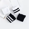 Solid Striped Black White Short Socks for Woman Harajuku Hip Hop Skateboard Crew Socks Cotton Casual Unisex Men/Women's Socks ► Photo 2/6