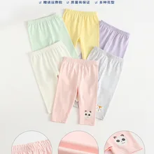 Детские леггинсы Детская одежда летняя для девочек стиль весенние платья для девочек; сезон весна-осень для малышей, боди облегающие леггинсы брюки для девочек тонкие