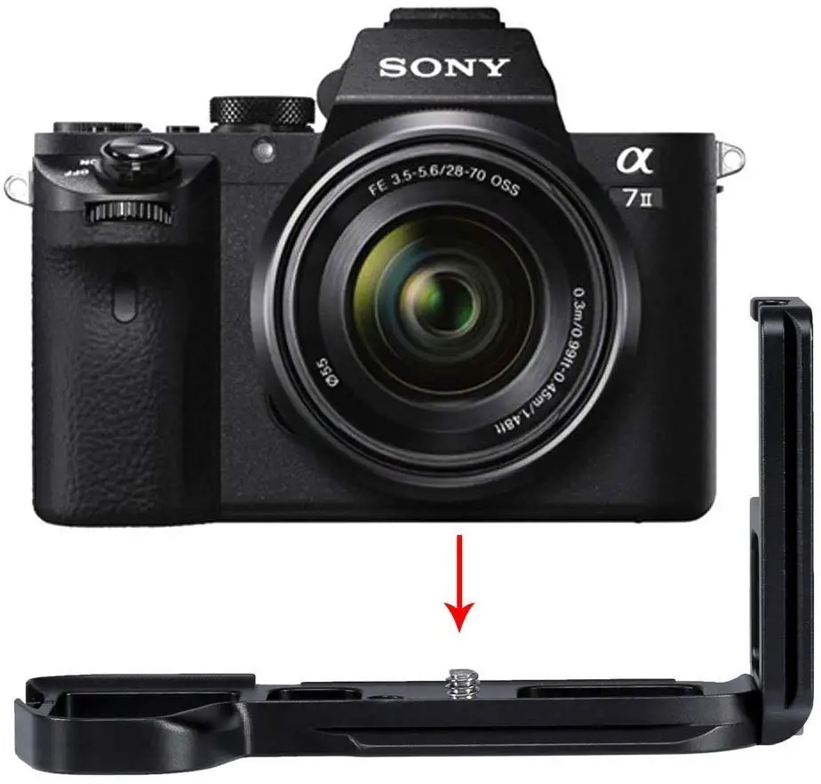 Быстросъемный L образный кронштейн для камеры Sony A7II A7SII A7RII A7M2 A7RM2 A7SM2|Батарейные