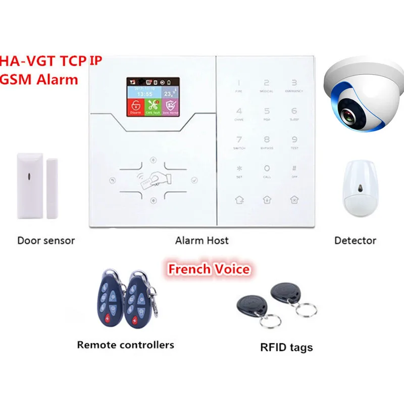 DIY Smart Home Tcp Ip Alarm GSM Alarm System Security Home Intruder Alarm System with Camera to Security House Security