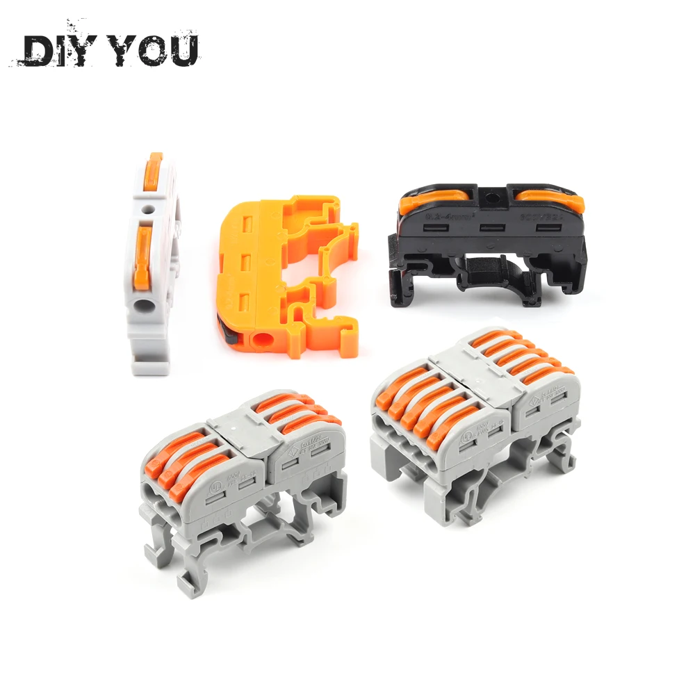 

20/30/50/100 PCS DIY YOU SPL-1 PCT-121 Rail Type Quick Connection Terminal Press Connector Instead Of UK2.5B Terminal Block