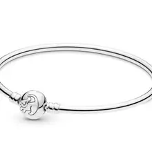 925 пробы Серебряный Pan браслет DiNi, Король Лев застежка змея цепь браслет подходит из бисера Шарм ювелирные изделия