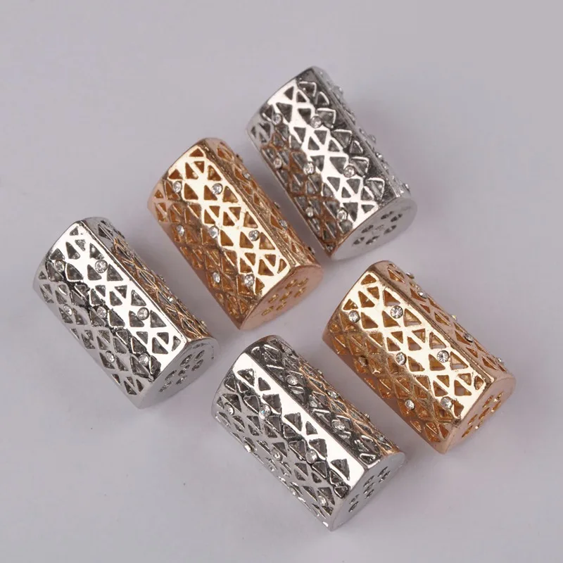 

New African Beads Findings 15x25mm Dull Silver Spacers KC Gold Spacer Beads for Jewelry Making CATJ-004
