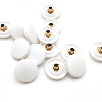 

50PCS Resin snaps top cover Black and white nylon material Buttons Plastic snaps button Rivet Button accessories T3T5 T8 button