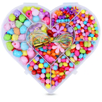 

9 Girds DIY String Beads Brinquedo Necklace Toys Handmade Bracelet Building Kit Make Up Intelligence Kids Girls Birthday Gift