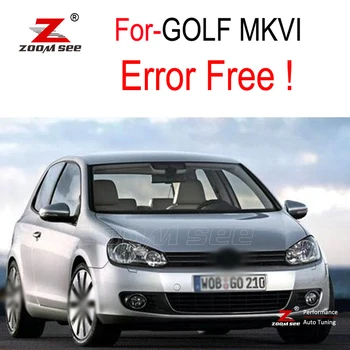 

White LED Exterior Lights + Reverse lamp + parking city + License plate bulb + Under mirror for GOLF 6 MK6 MK VI (10-14)