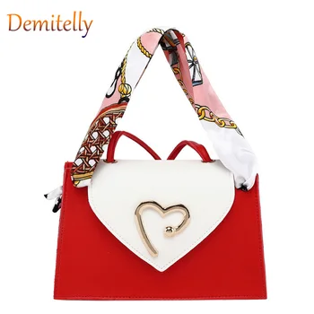 

Fashionable New Simple Lady Bag Wild Scarf Decorative Shoulder Messenger Bag Small Fresh Contrast Color Small Square Bag