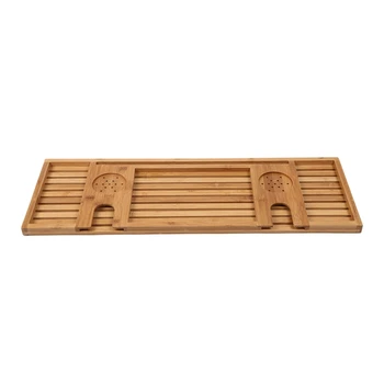 

Bamboo Bath Tray Bathroom Shelves Apply for Pad Book Tablet Home Bathrooms Accessories Bathtub Rack Stand Holder